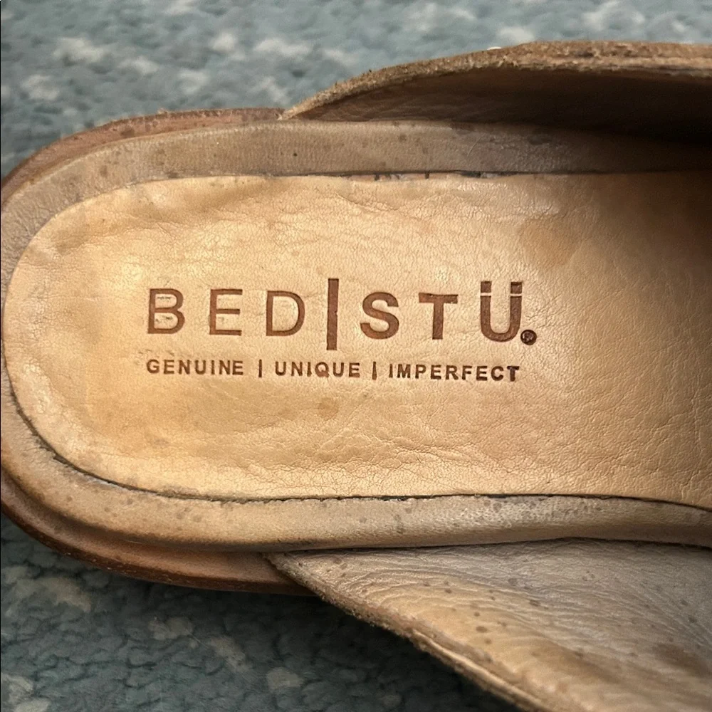 BED|STU Matilda Brown Leather Mules 10 - Picture 2 of 7